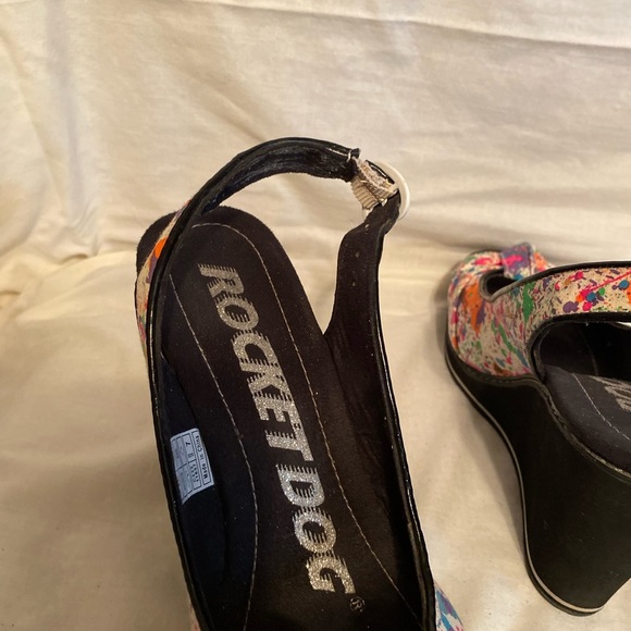 Rocket dog wedge heels paint spatter size 7 - Picture 8 of 13